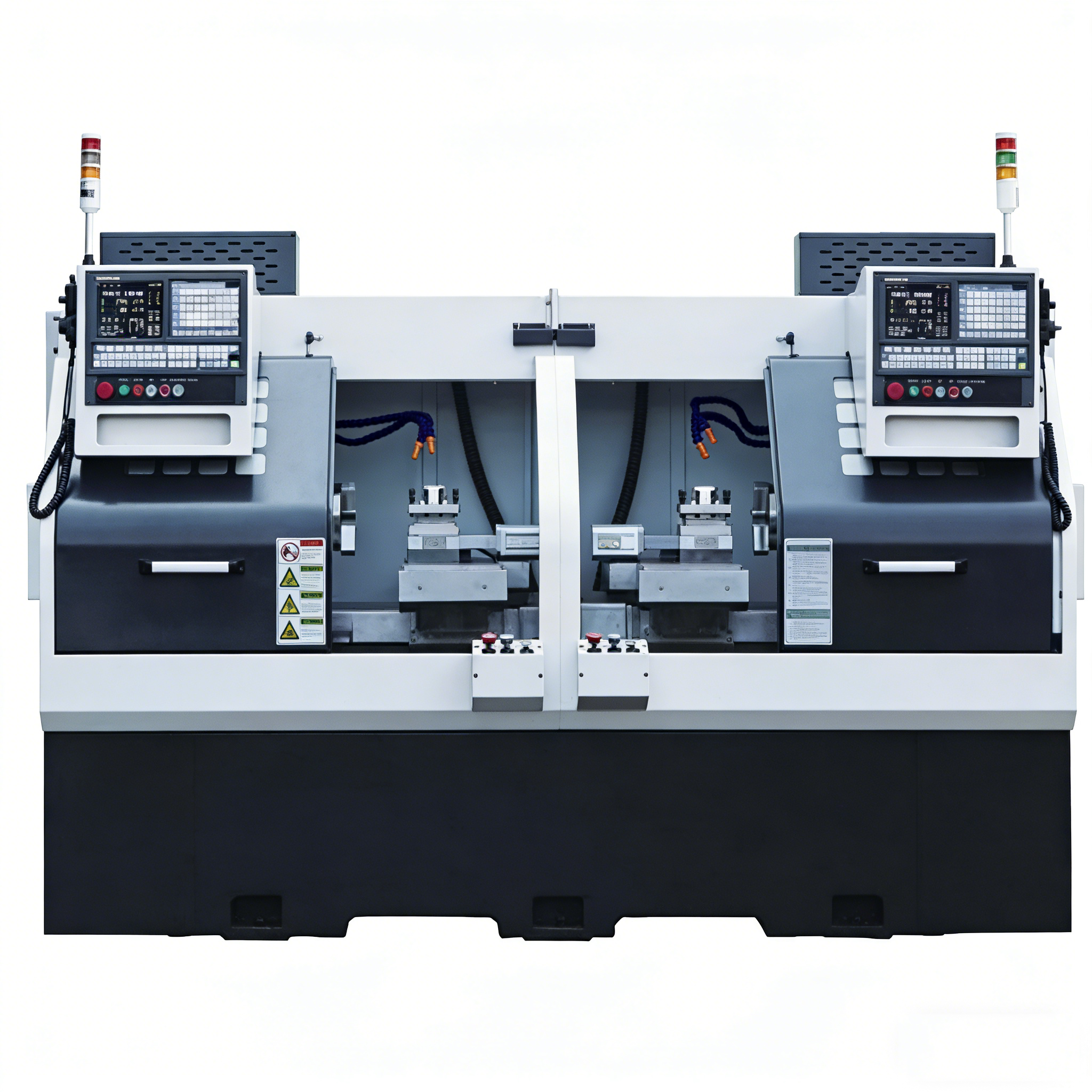 cnc double head lathe