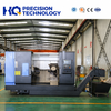slant bed CNC pipe threading lathe factory actual working scene