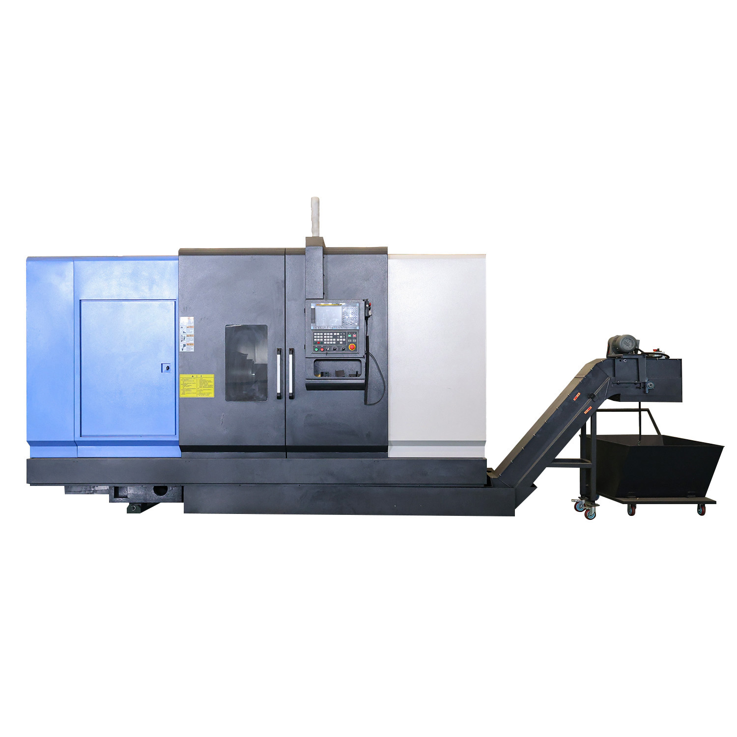 Slant bed CNC pipe threading lathe