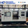 Slant bed CNC lathe, front view