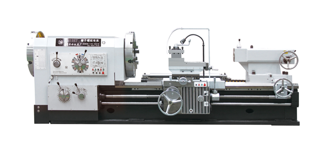 conventional pipe treading lathe